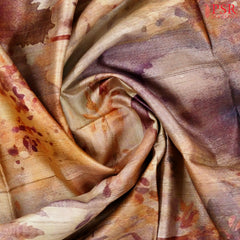 Beige Kadhi Tussar Silk Saree