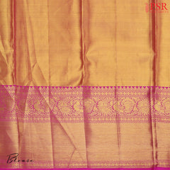 Turquoise Grey Tissue Kanchipuram Silk Saree