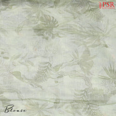 Sage Green Mul Printed Cotton Saree