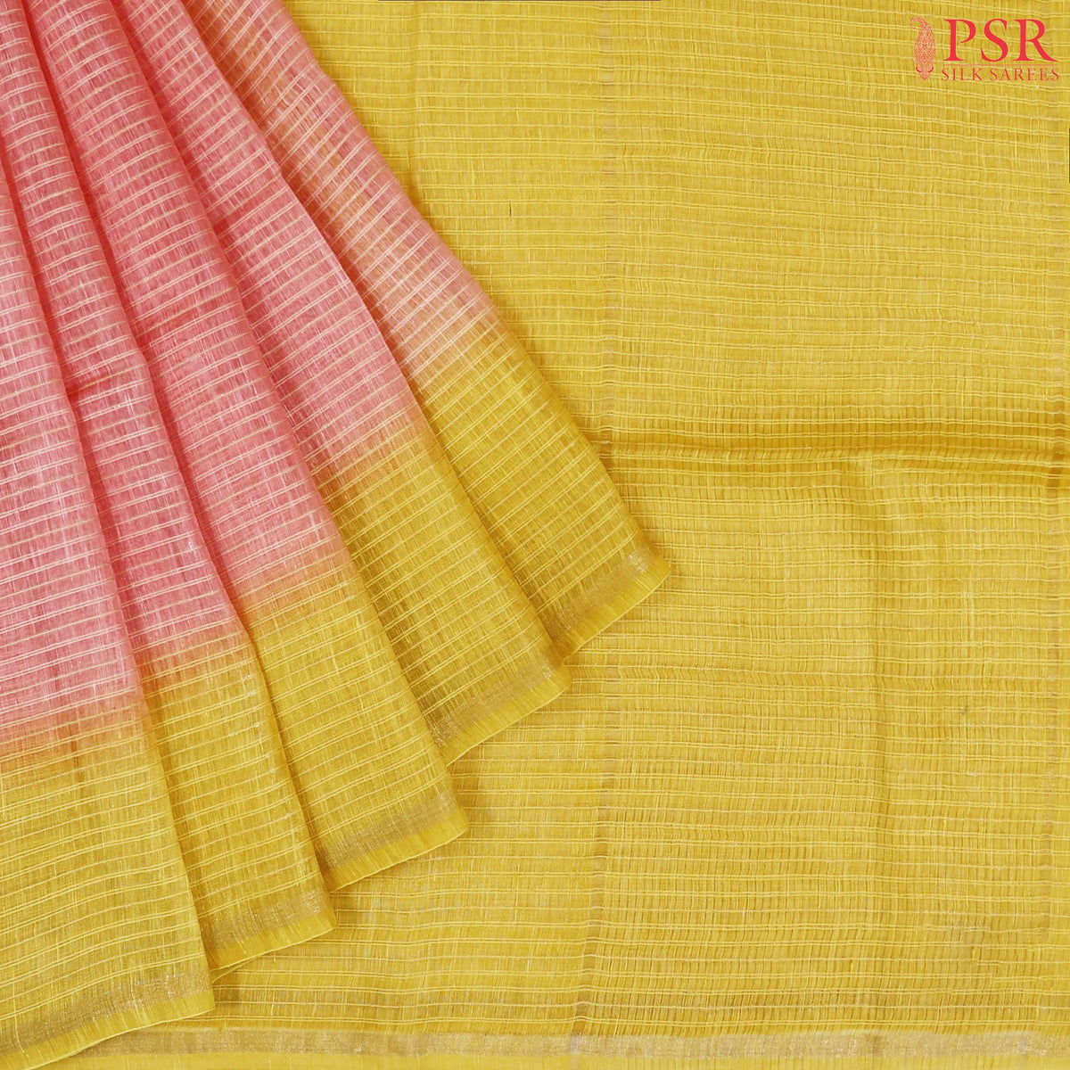 Flamingo Pink Semi Tussar Saree