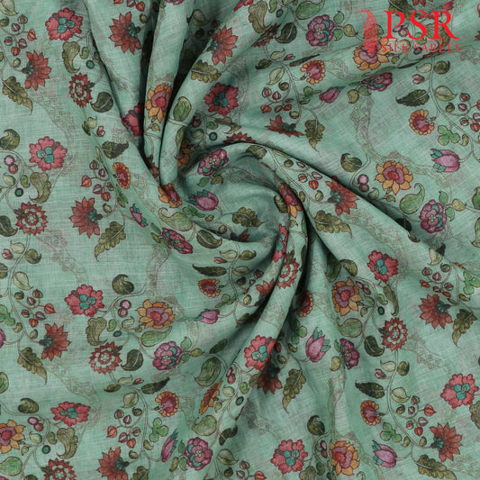 Sea Green Linen Running Material