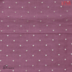 Onion Pink & Tan Tissue Saree