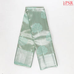 Pastel Turquoise Kanchipuram Jacquard Tissue Silk Saree