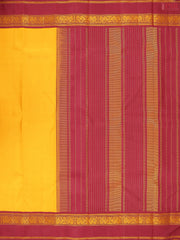 Mustard Yellow Kanchipuram Silk Saree