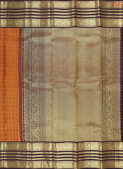 Yam Orange Kanchipuram Silk Saree