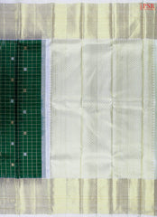 Dark Green Kanchipuram Silk Saree