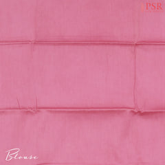 Flamingo Pink Tassar Silk Dress Material