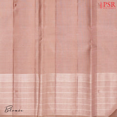 Malibu Peach Kanchipuram Silk Saree