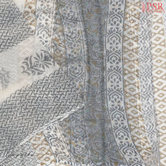 Grey Kota Cotton Dress Material