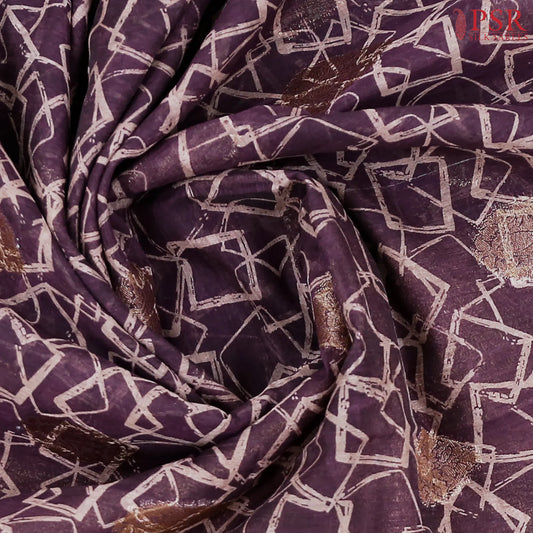Jam Purple Bamboo Silk Sarees