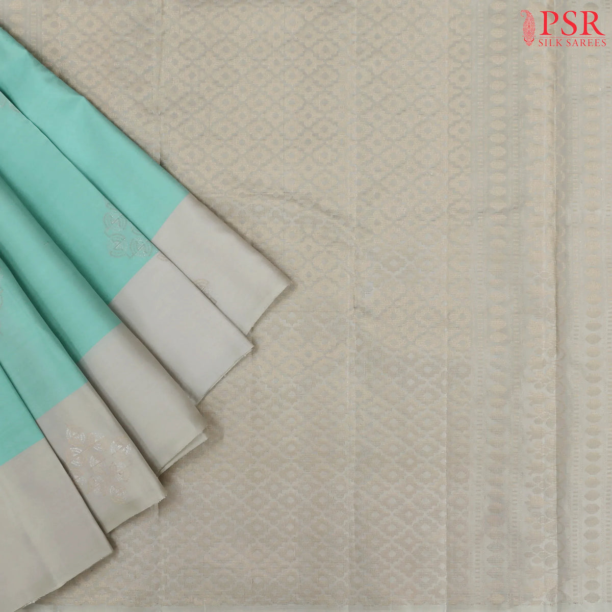 Tiffany Blue Soft Silk Mix Saree