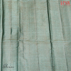 Sea Green Banaras Tussar Silk Saree