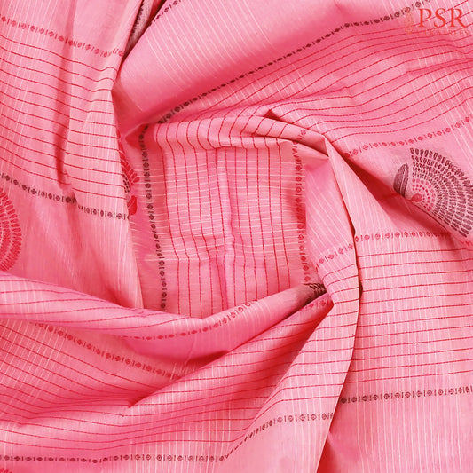 Flamingo Pink Kovai Cotton Saree