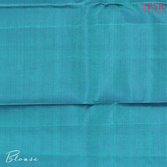 Teal Blue Fancy Kanchipuram Silk Saree