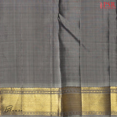 Grape Black Kanchipuram Silk Saree