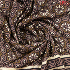 Olive Brown Modal Silk Saree