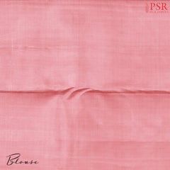 Cerise Pink Kanchipuram Jacquard Silk Saree