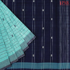 Turquoise Blue Kanchi Cotton Saree