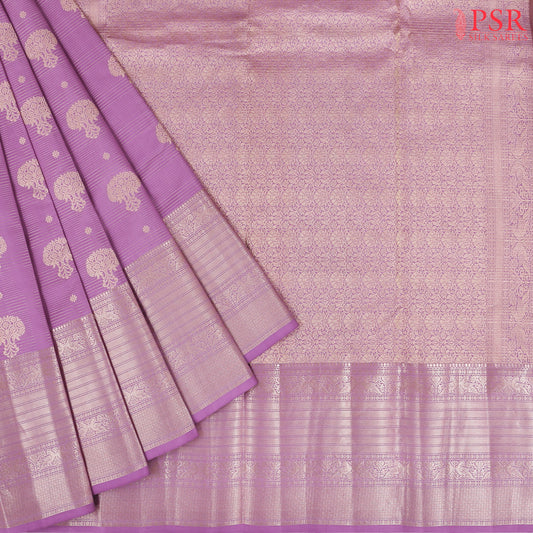 Matte Fuchsia Pink Fancy Kanchipuram Silk Saree