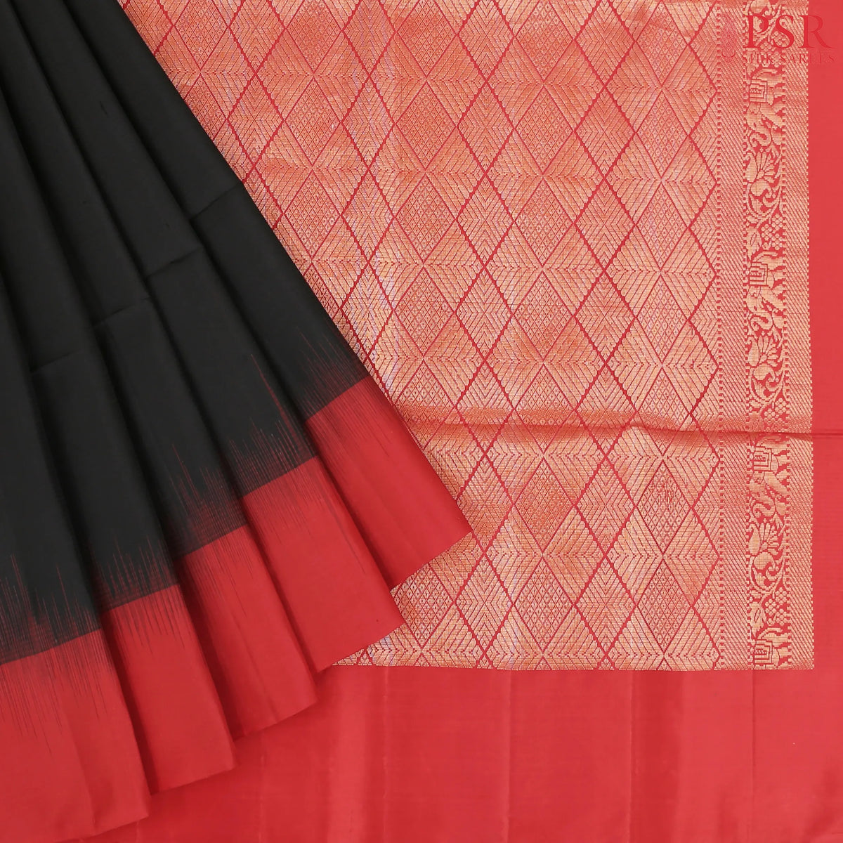 Black Soft Silk Saree
