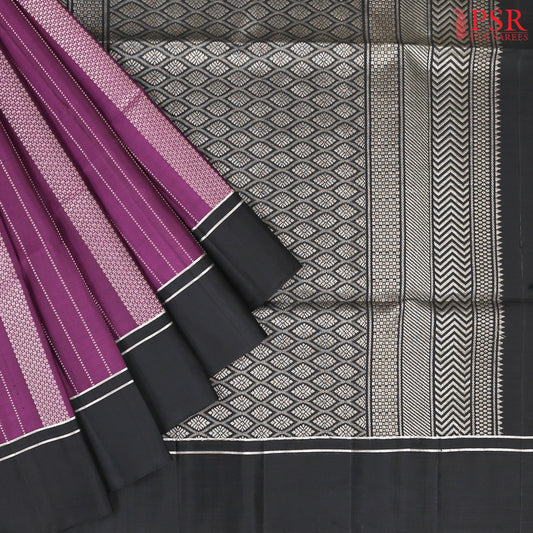 Boysenberry Purple Soft Silk Saree