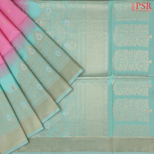 Light Pink Soft Art Silk Saree