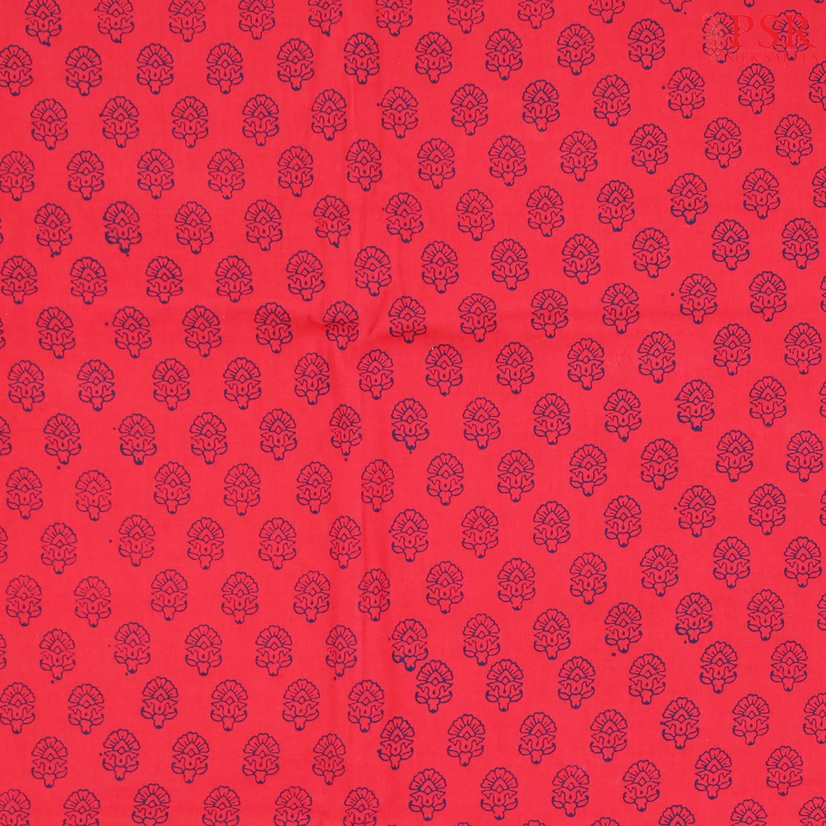 Burgundy Cotton Print Running Material