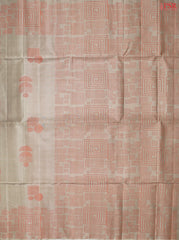 Chikoo Beige Soft Silk Saree