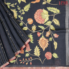 Black Munga Silk Saree