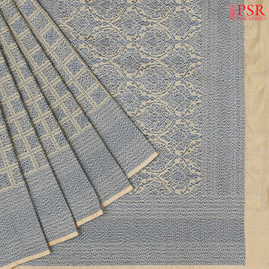 Tussar Beige Summer Silk Saree