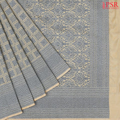 Tussar Beige Summer Silk Saree