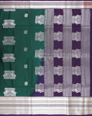 Bottle Green Soft Art Silk Saree