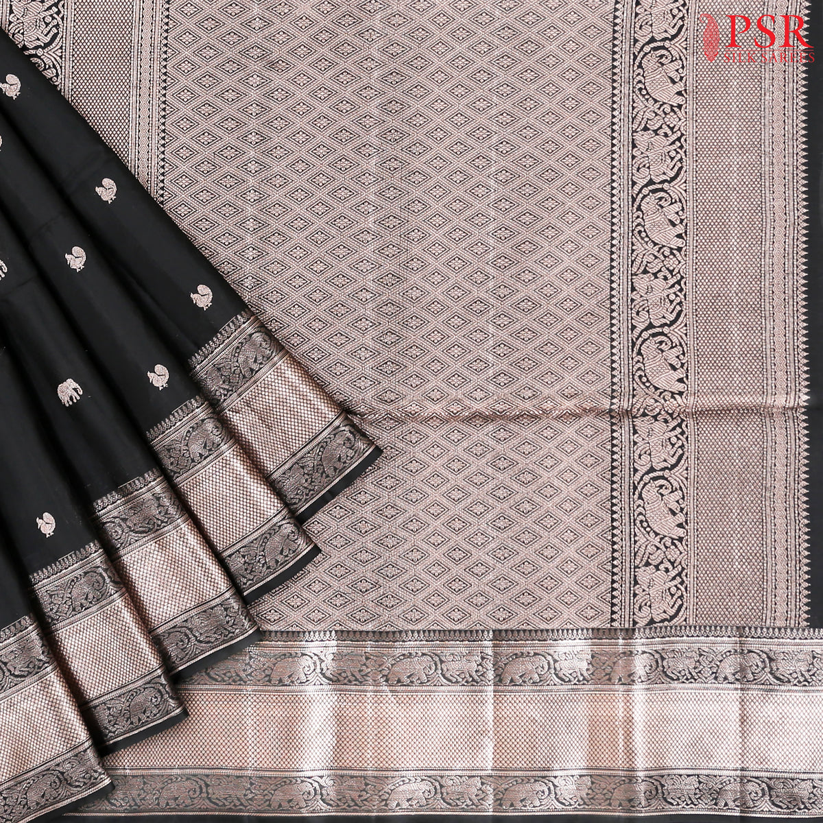 Black Soft Silk Saree