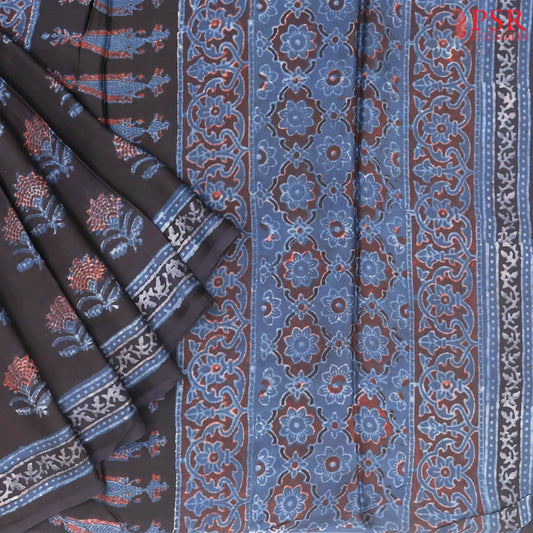 Black Modal Silk Saree