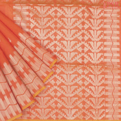 Monarch Orange Silk Cotton Saree