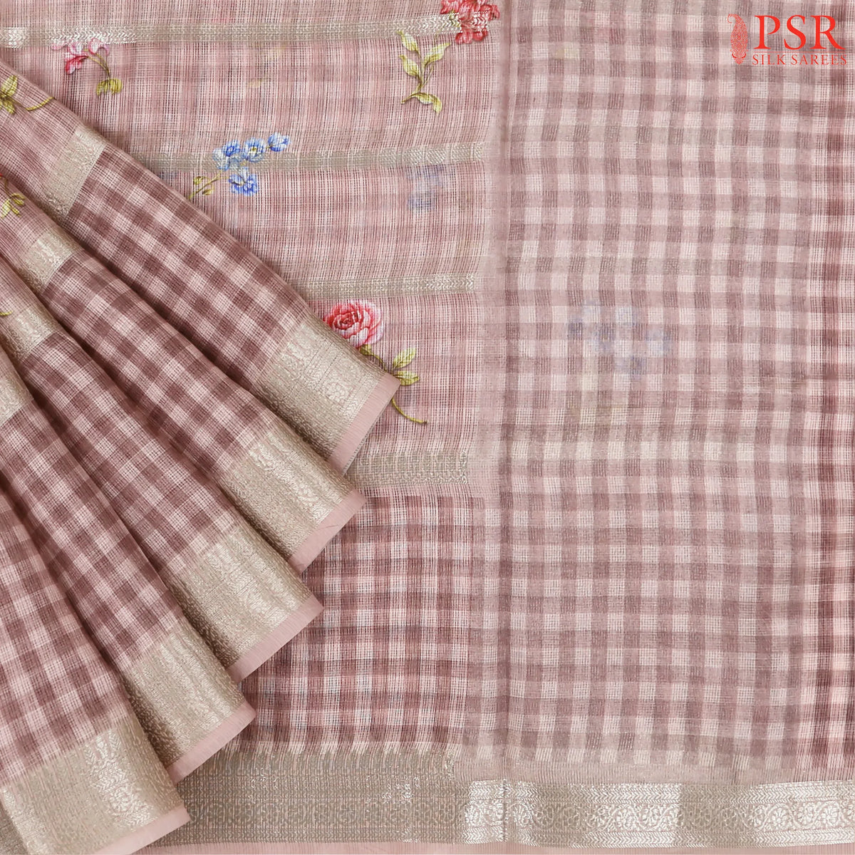 Puce Pink Kota Saree