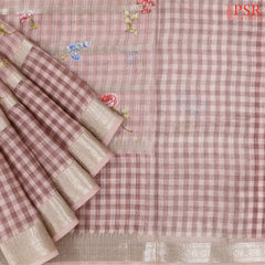 Puce Pink Kota Saree