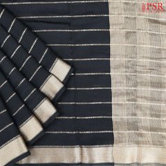 Black Assam Saree