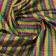 Tricolor Kanchipuram Silk Saree