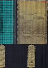 Teal Kanchipuram Silk Saree