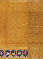 Mustard Yellow Tussar Silk Saree
