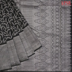 Black Fancy Kanchipuram Silk Saree