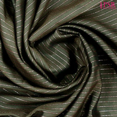 Dark Olive Chiniya Silk Saree