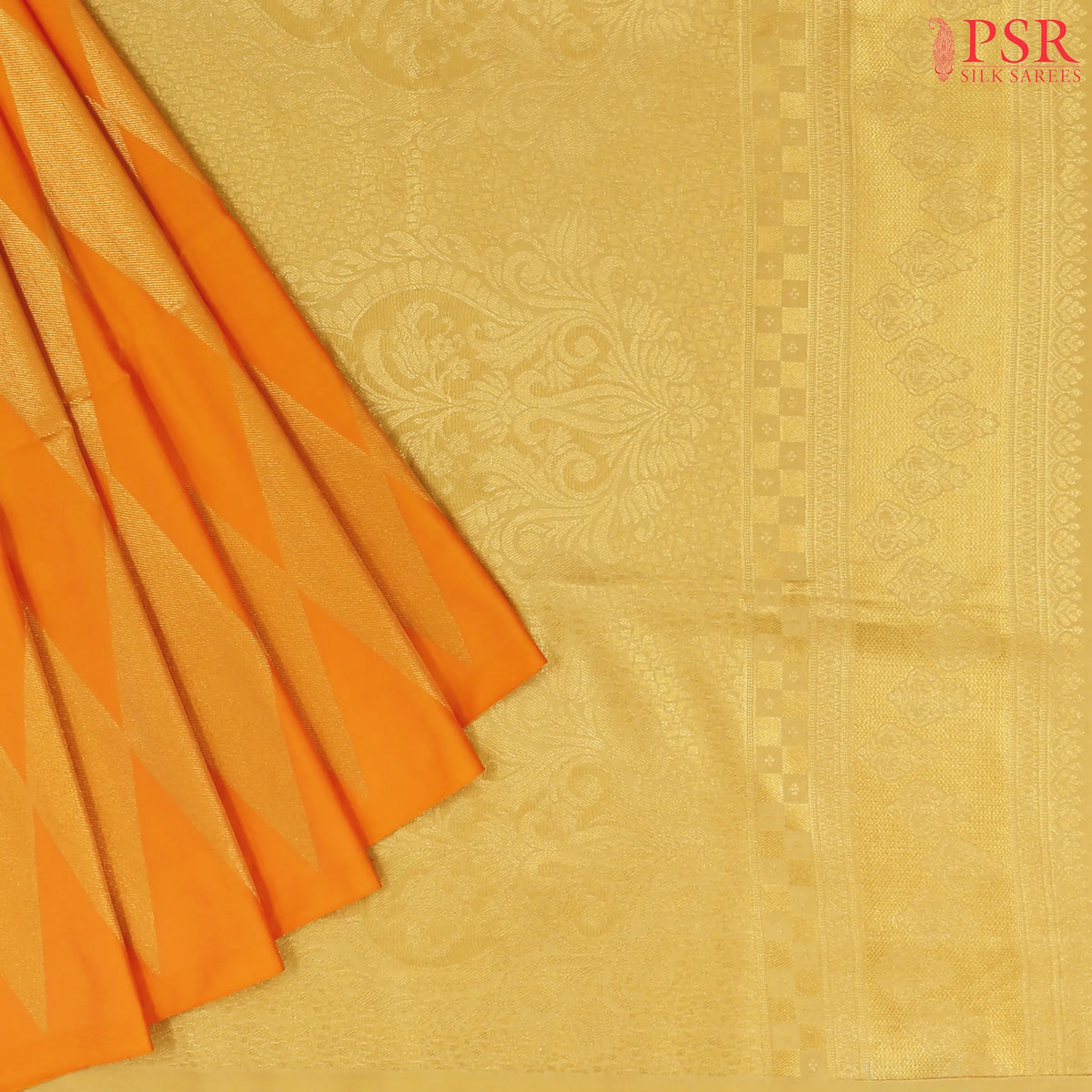 Marigold Soft Art Silk Saree