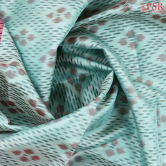 Tiffany Blue Pochamnpally Soft Silk Saree