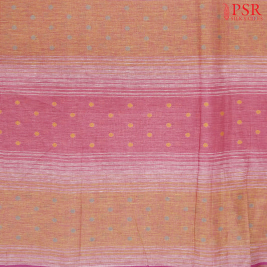 Pink & Orange Linen Running Material