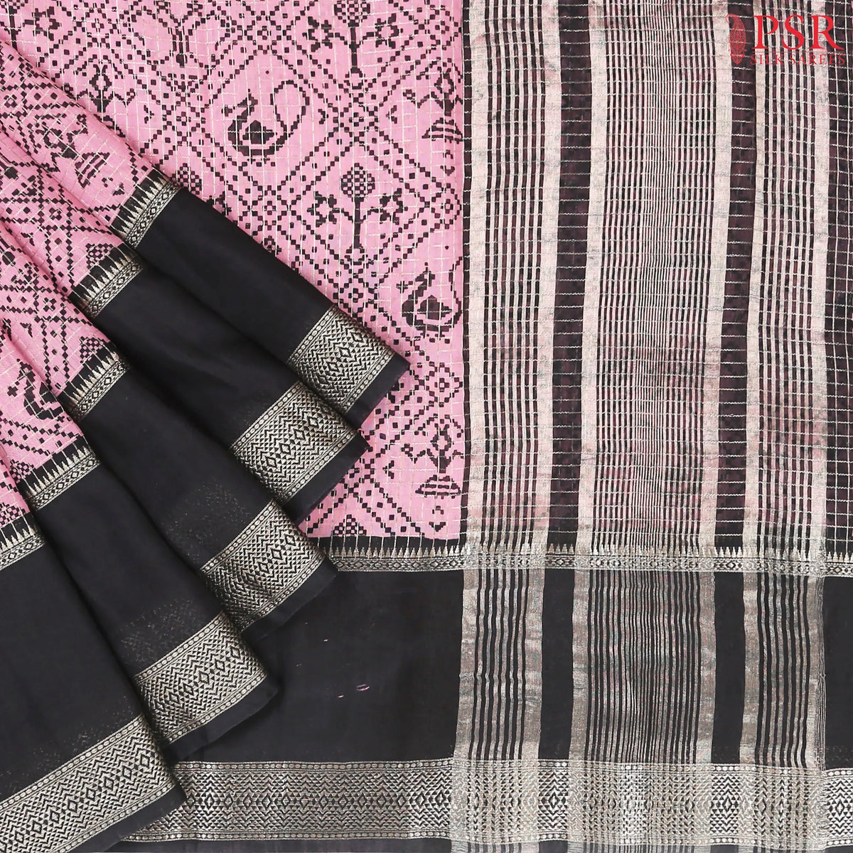 Wild Orchid Pink Assam Saree