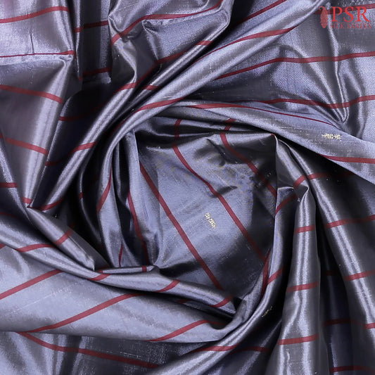 Zinc Grey Vazhainaar Silk Saree
