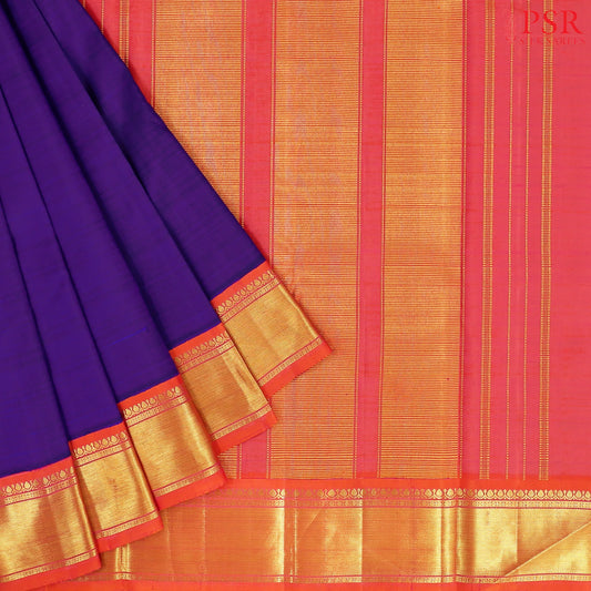 Violet Kanchipuram Silk Saree