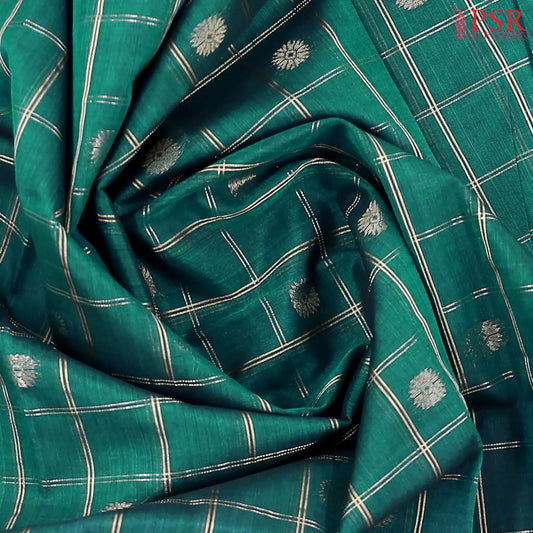 Pine Green Silk Cotton Saree
